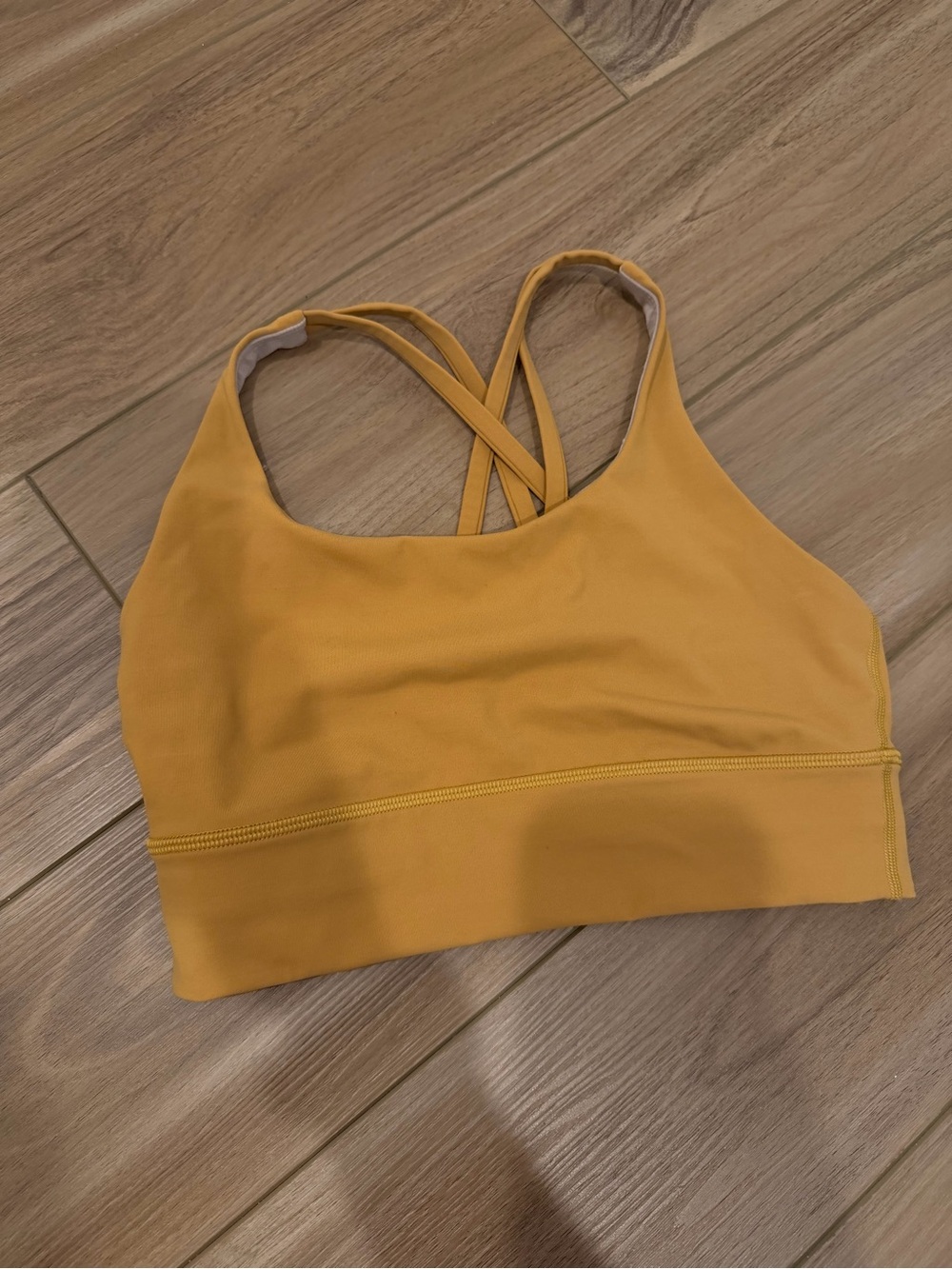lululemon athletica Crisscross Sports Bra in Mustard Yellow
